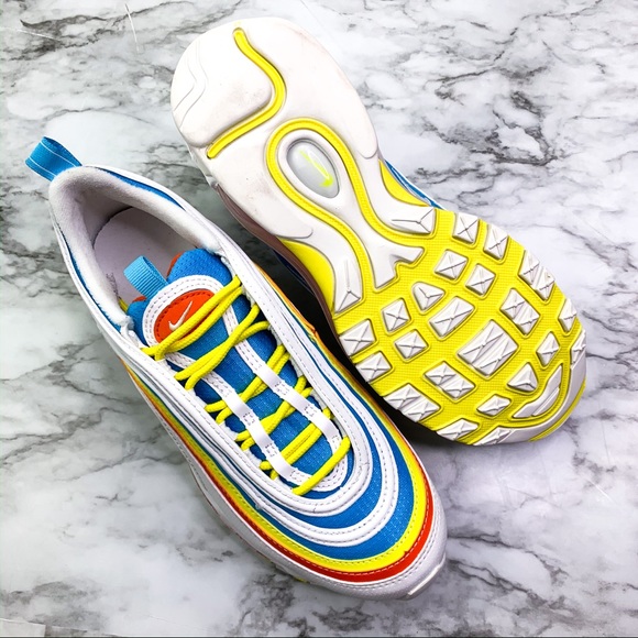 **SOLD** Nike Air Max 97 White Rainbow Sneaker - Picture 5 of 7